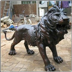 铸造大型铜狮子雕塑