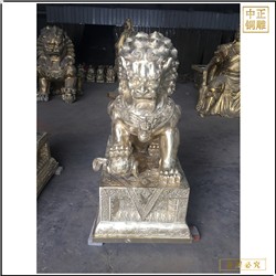 北京故宫铜狮子铸造