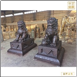 唐县故宫铜狮子雕塑加工