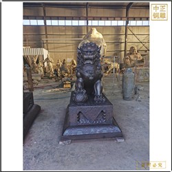 唐县故宫铜狮子雕塑