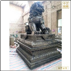 传统铜狮子雕塑的特点