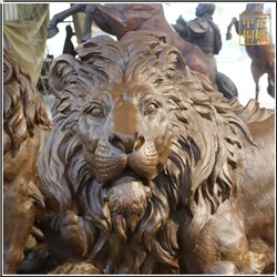 大型西洋狮子铜雕塑